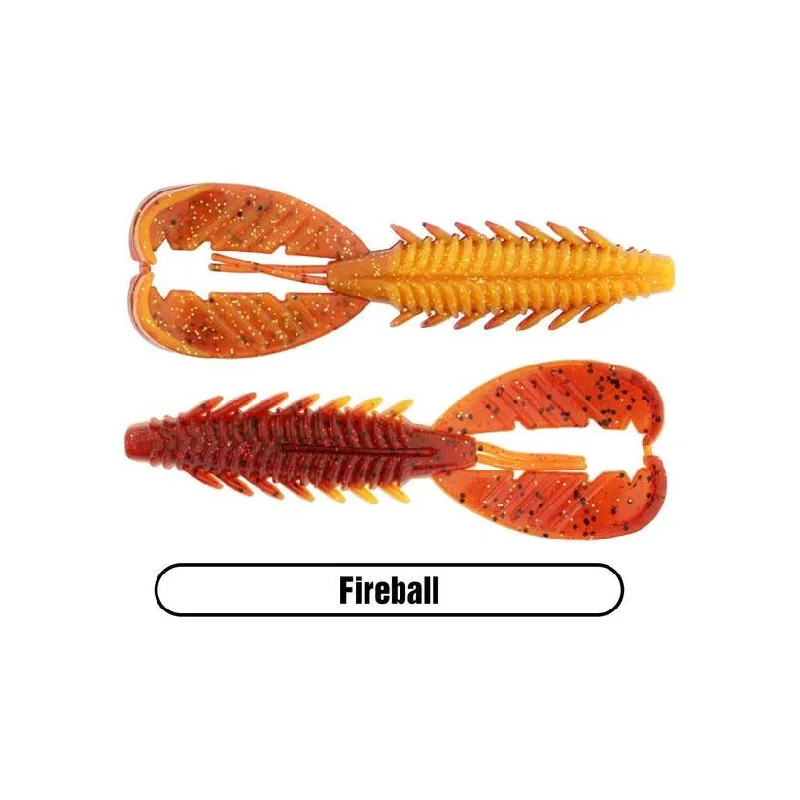 X-Zone Adrenaline Craw 4.25" Fireball Qty 6