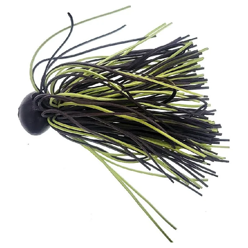 Cato Lures Pork Pals Rubber Jigs W/ Weed Guard 1/2 Oz Chartreuse/Purple/Brown