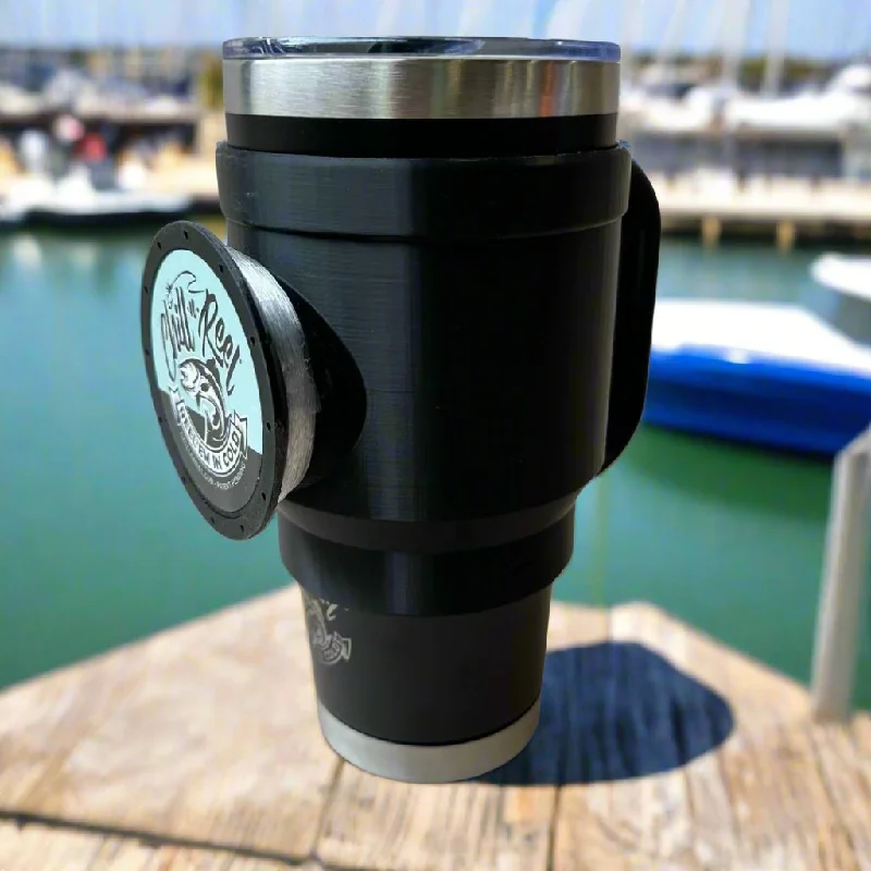 Chill-N-Reel Tumbler Handle (Prototype) with 30oz Tumbler