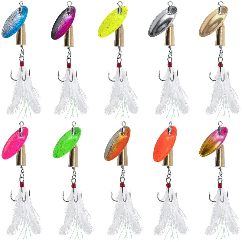 Dr.Fish 10pcs Spinnerbait Lures Kits 3.5/7.5g