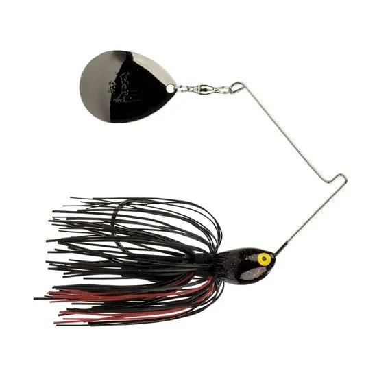 Strike King Ratlin Midnite Special Spinnerbait 7/16 Oz Black/Red With Night Blade