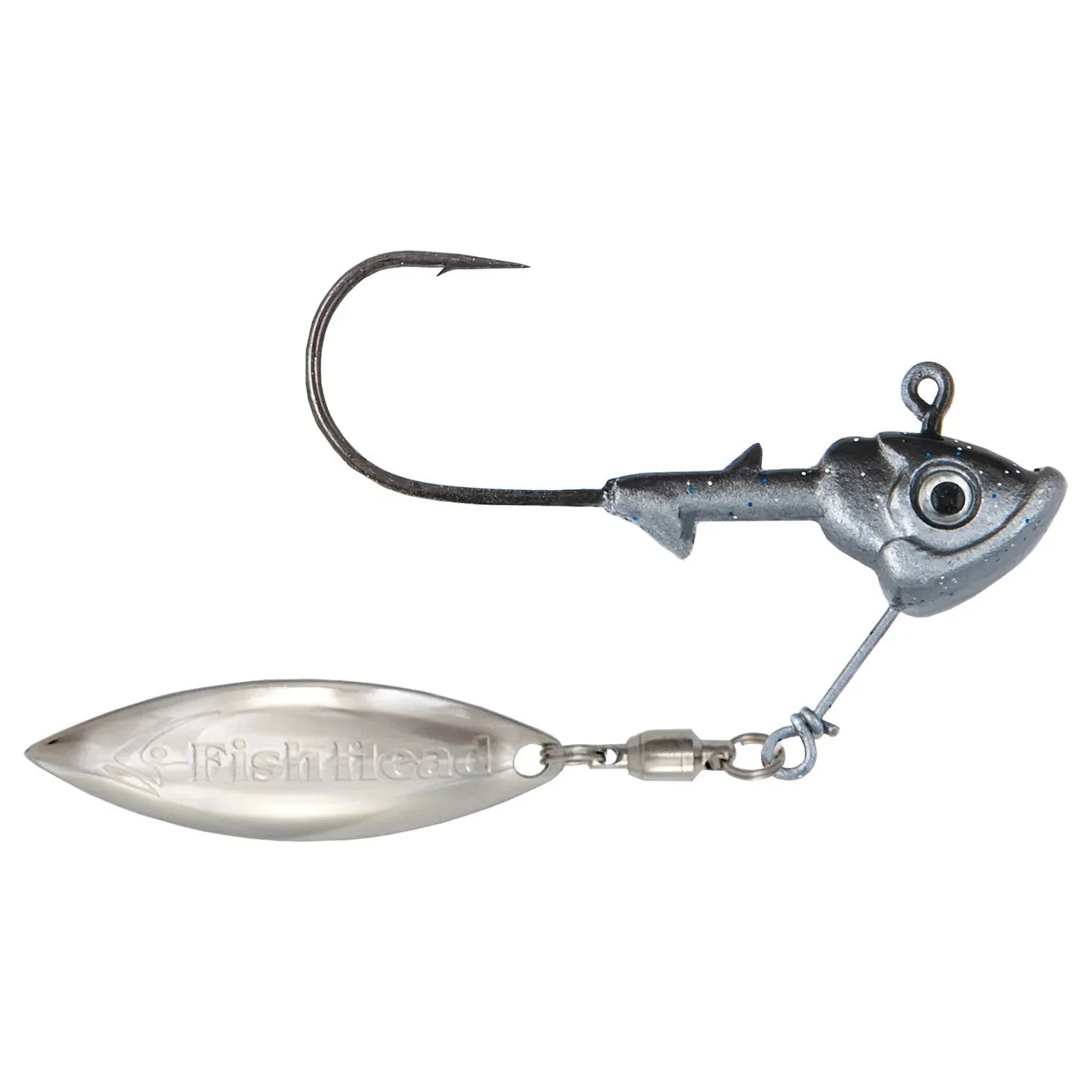 Fish Head Stand-Up Spin Jighead 1/4 Oz Smokin Shad