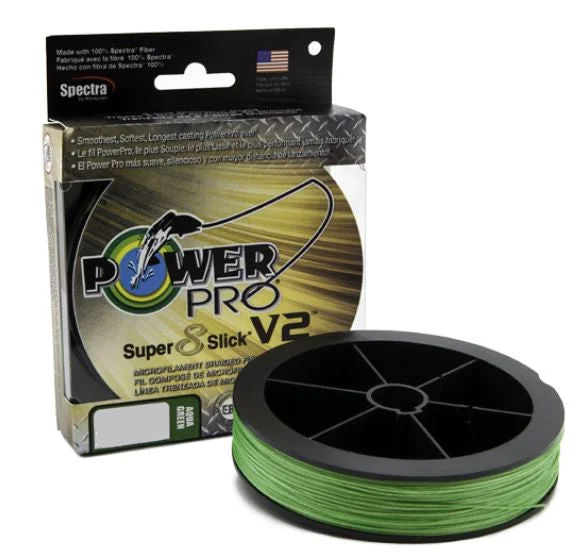 Power Pro Super8Slick V2 Aqua Green Braided Line