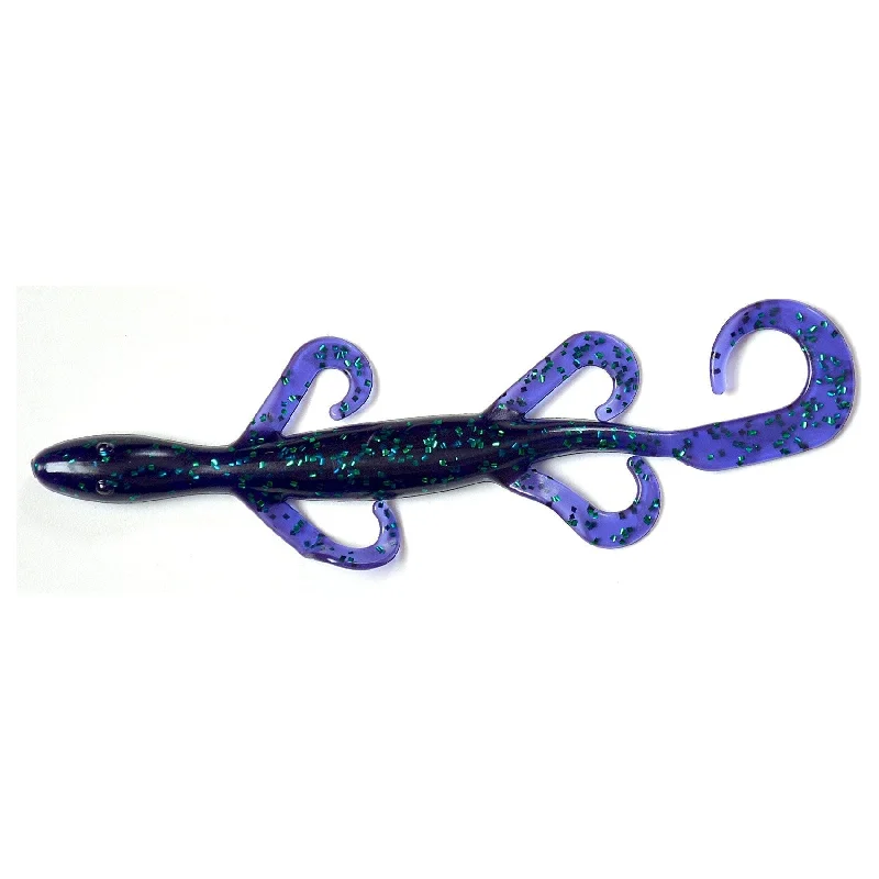 Creme Lures Spoiler Lizard 6" Junebug Qty 4