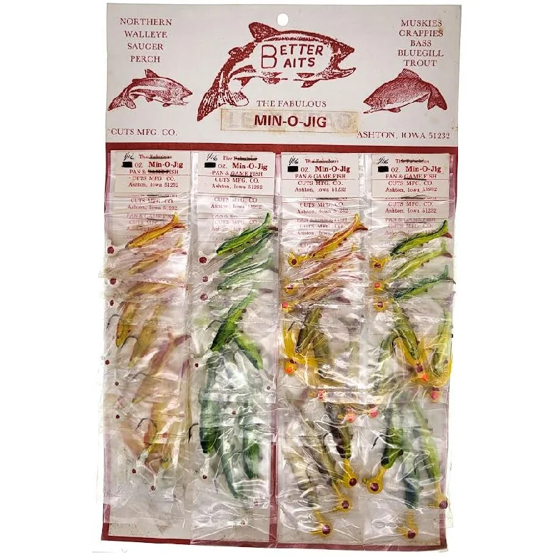 Better Baits Min-O-Jig Card Of 36 Variety Pack