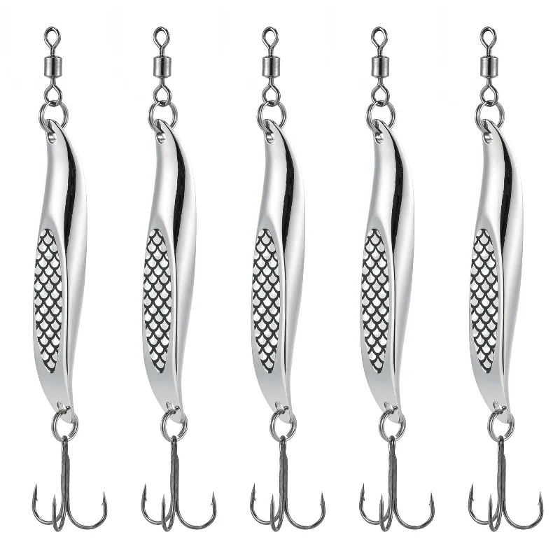 Dr.Fish 5pcs Wedge Lures Casting Spoons