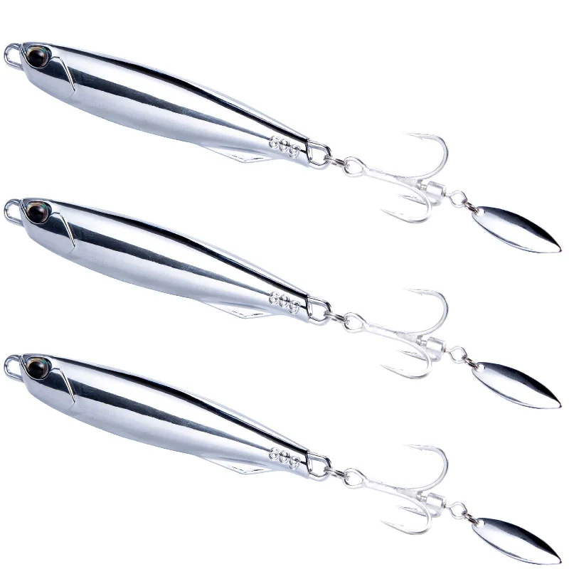 Dr.Fish 3pcs Bladed Metal Jigs 3/8oz-2oz