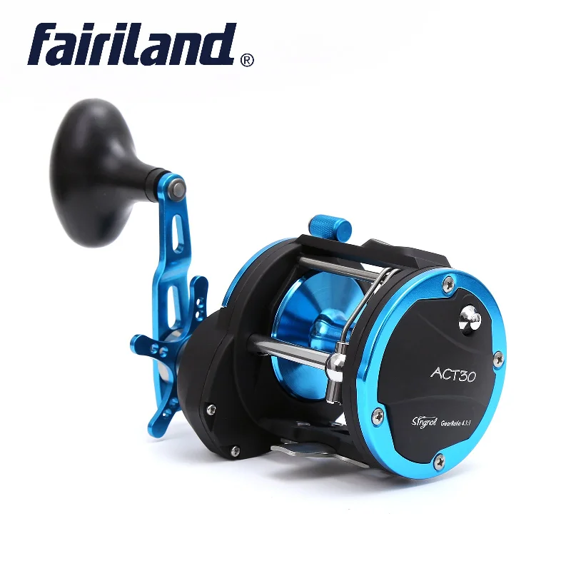 4BB 4.1:1 Trolling Reel RIGHT HAND Boat Fishing Reel Baitcasting Reel