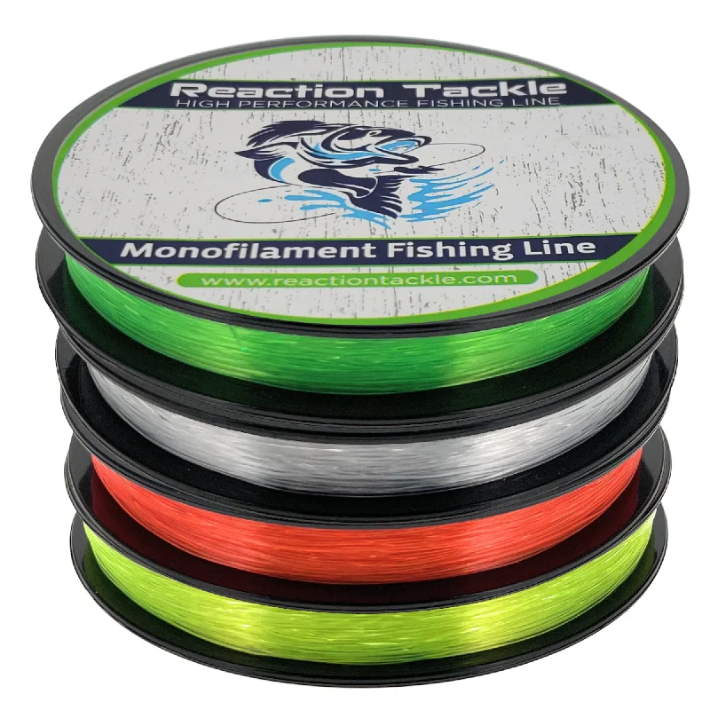 Reaction Tackle Nylon Monofilament Fishing Line 350 yard spools