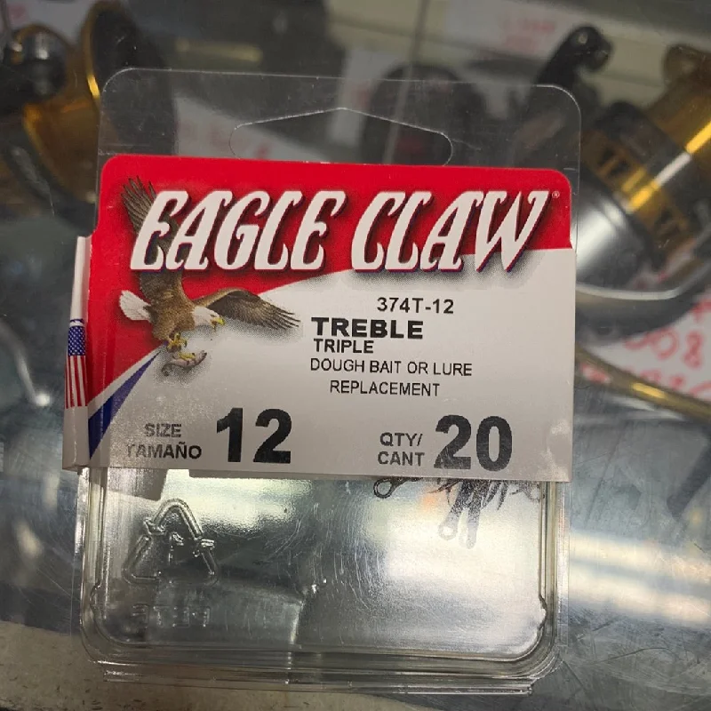 Eagle claw 2x treble hooks