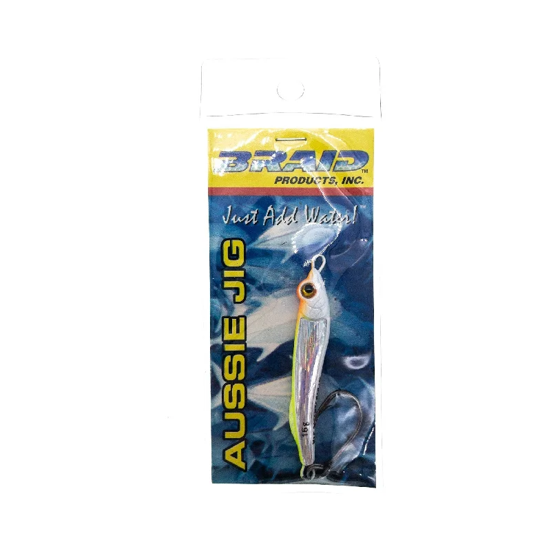 Braid Aussie Jig 1/2 oz. Chartreuse Flame