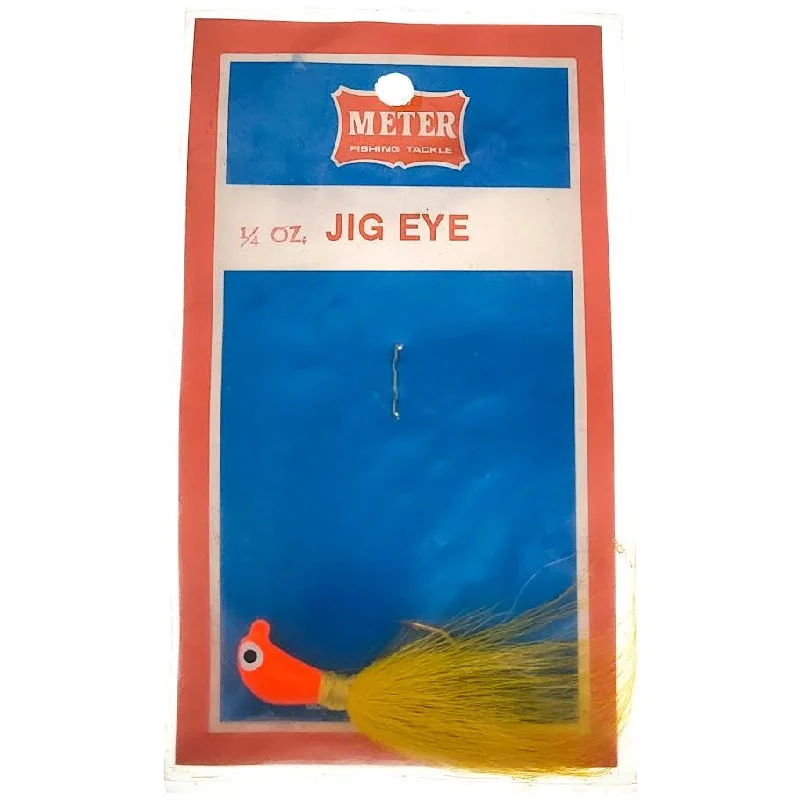 Meter Fishing Tackle Jig Eye 1/4 Oz Orange Yellow