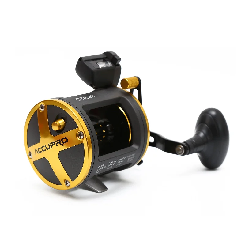 Drum Trolling Reel with Digital Counter LEFT/RIGHT HAND 12-18Kg Drag Power