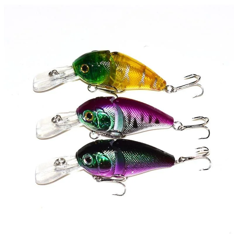 Dr.Fish 3pcs Jointed Crankbait 3.35'' 0.5oz