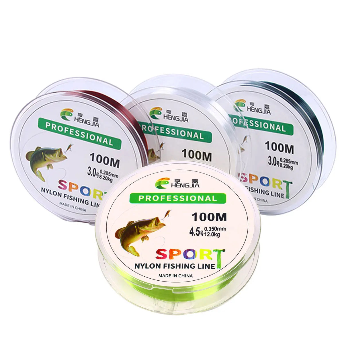 Lureswholesale® Green Color Nylon 100m Super Strong Fishing Line