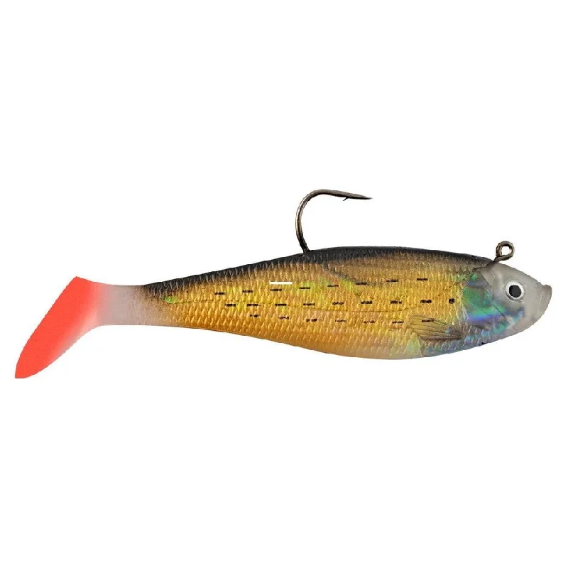 Hurricane Livewire Swim Shad 6" Gold Mullet Qty 2