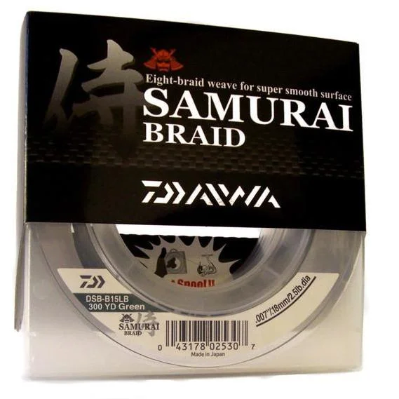 Daiwa Samurai Braided Fishing Line 300 Yards Green