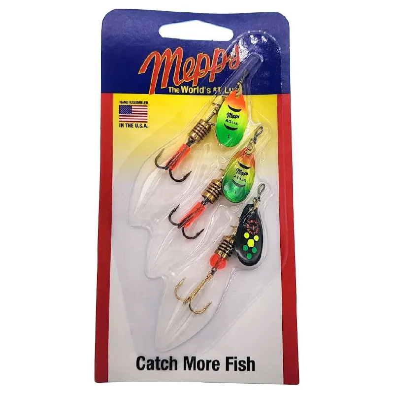 Mepps Aglia Pro Choice Spinner 3 Pack Hot Firetiger Series