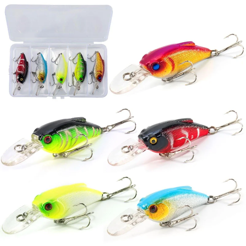 Dr.Fish 5pcs Crankbaits Lures Kit