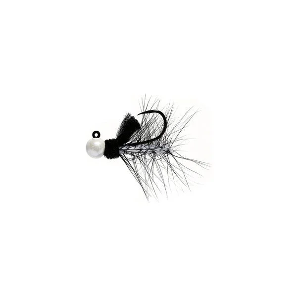 Hawken Aero Hackle Jig 1/4 Oz Black/White