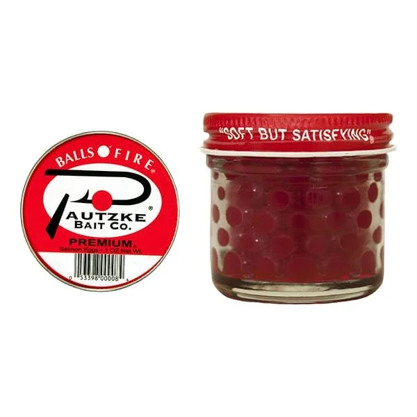 Pautzke BallsO'Fire Premium Salmon Eggs 1 Oz Jar