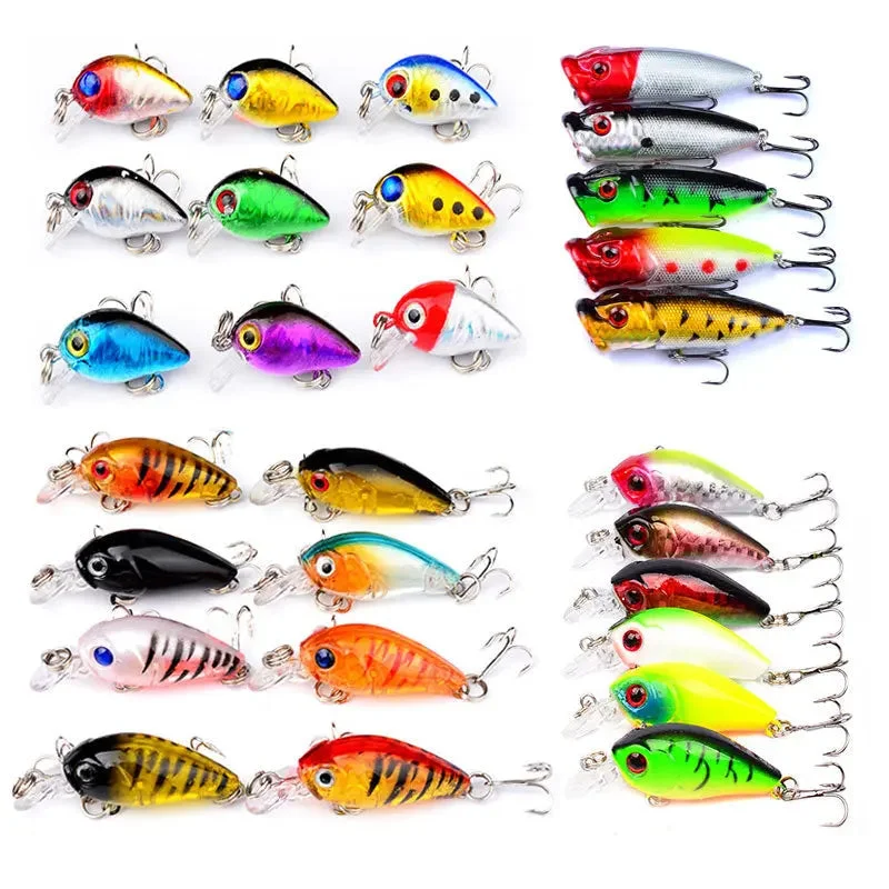 Mixed Colors Fishing Lure Kit - 5 to 10PC