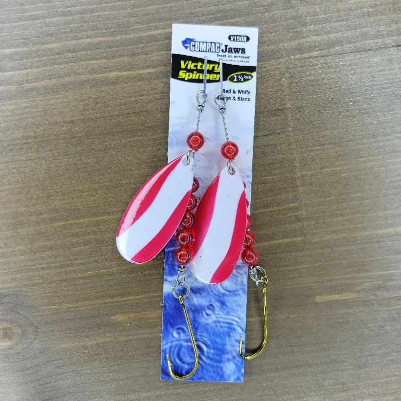 COMPAC Victory Spinner 1.5" Red/White 2pk